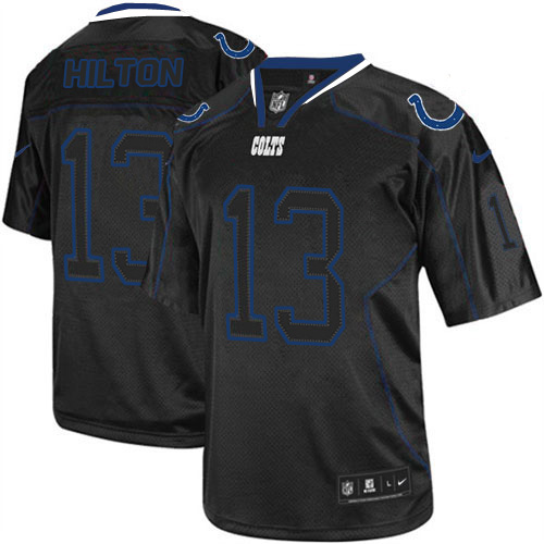 Men's Elite T.Y. Hilton Nike Jersey Lights Out Black - #13 NFL Indianapolis Colts